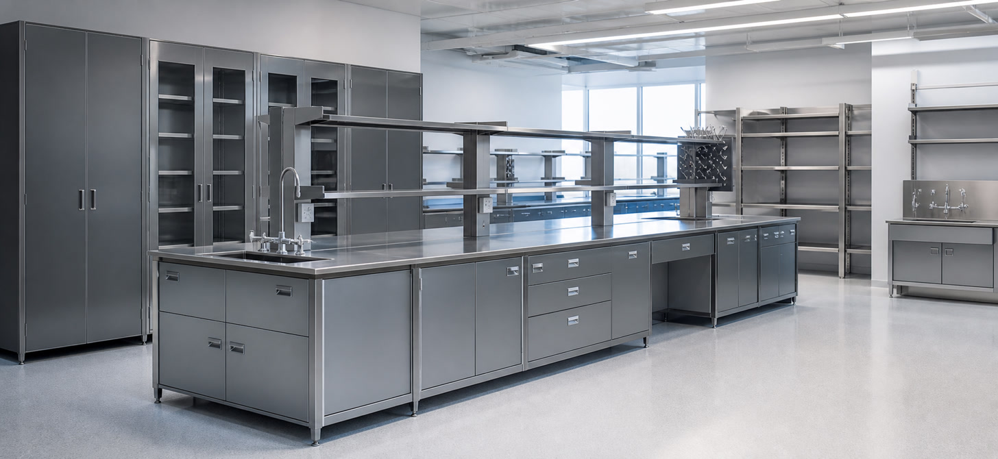Full-steel laboratory furniture